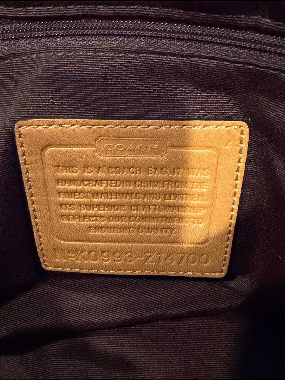 Coach Tan Shoulder Bag w/ Adjustable Strap NWOT - Picture 7 of 7